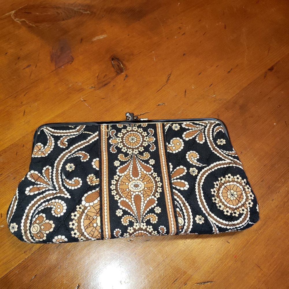 Vera Bradley kiss lock cafe late wallet